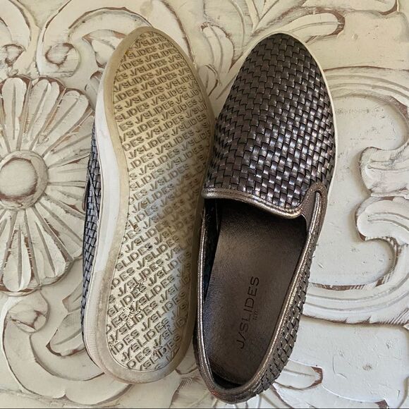 J/Slides Calina Pewter Fashion Sneakers Size 9 - Picture 5 of 6